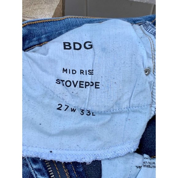 Urban Outfitters Jeans Mid Rise Stovepipe by BDG Women's Sz 27 - Picture 10 of 11